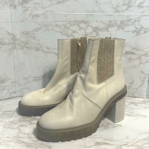 Free People ladies James Chelsea Boots in Ice White size 9.5 - Picture 2 of 14